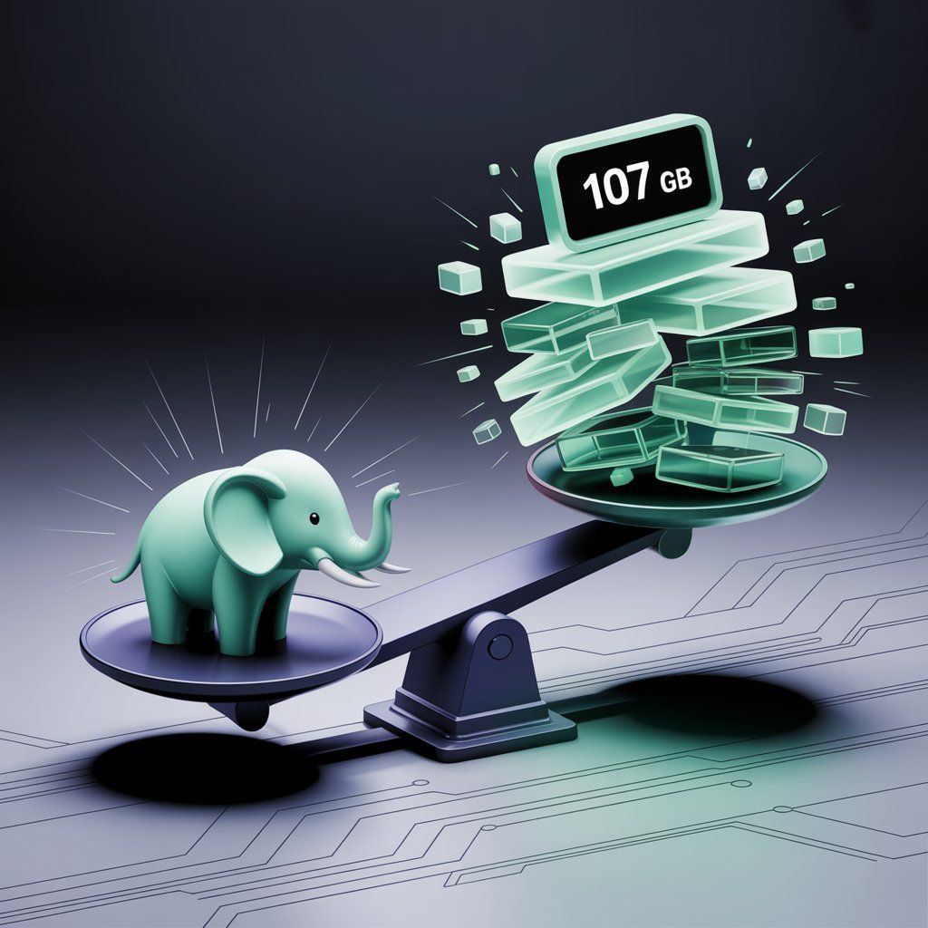 How can I check the size of the database and tables in PostgreSQL?