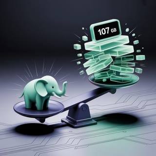 How can I check the size of the database and tables in PostgreSQL?