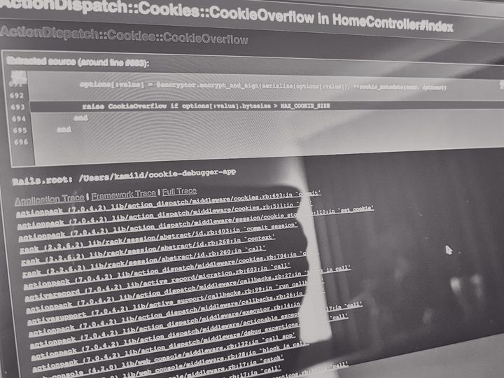 How to debug cookies in Rails and how to solve CookieOverflow issue