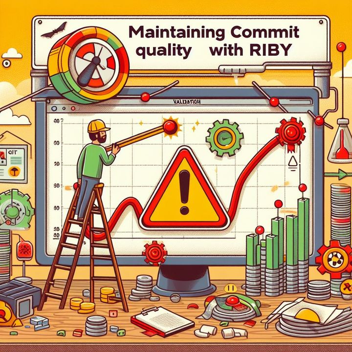 Add commit message validator using Ruby and Lefthook