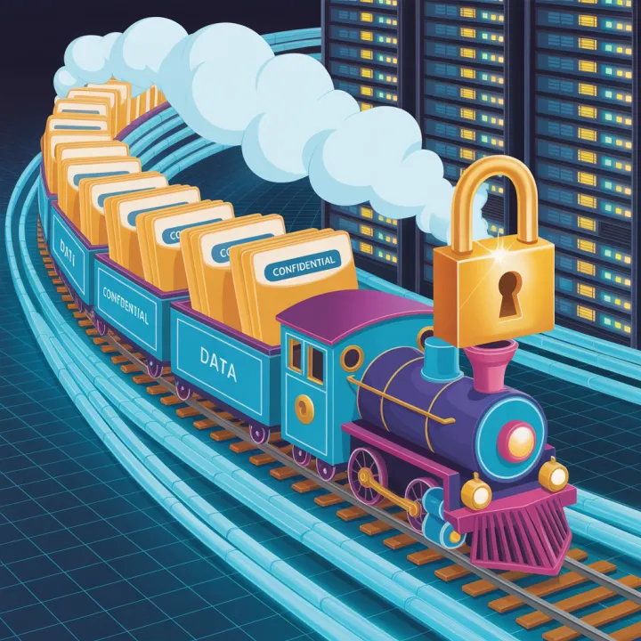 How can large files be sent efficiently in Ruby on Rails with authentication and caching?
